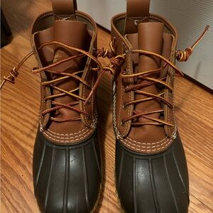 Women’s LL Bean Boots Leather Duck Boots Size 7